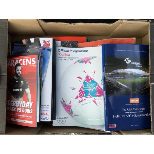 244 - Big Match Football Programmes: To include European Competitions Friendlies Testimonials First and La... 