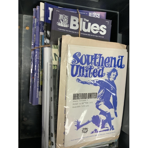 264 - Southend United Home Football Programmes + Handbooks: 34 mainly early 60s to include 7 reserves, 196... 