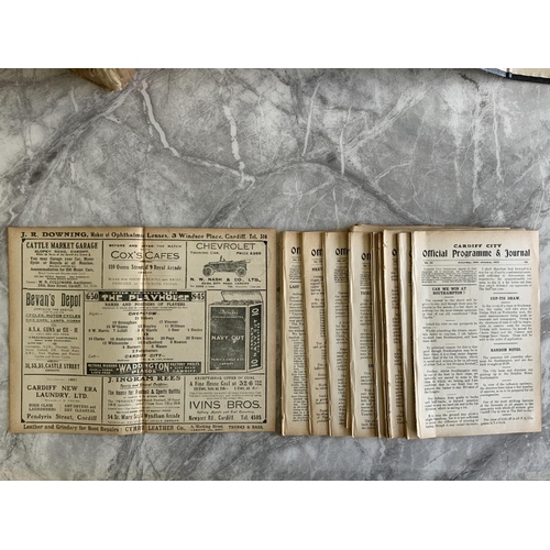 286A - 1921/1922 Cardiff City Home Welsh League Football Programmes: Reserve league and cup to include Rhym... 