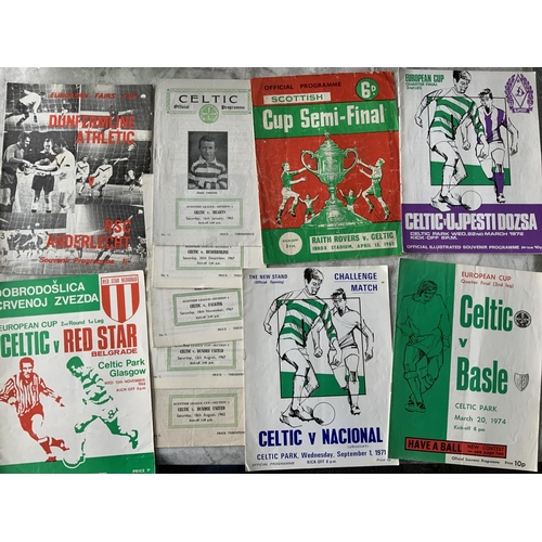 288 - Scottish Football Programmes: 15 early 70s Rangers homes plus 28 big match Celtic programmes includi... 