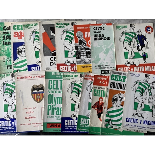288 - Scottish Football Programmes: 15 early 70s Rangers homes plus 28 big match Celtic programmes includi... 