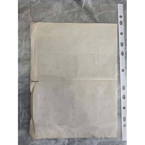 319 - 1948 Fulham Practice Match Football Programme: Single sheet dated 11 8  48 with pencilled writing. T... 