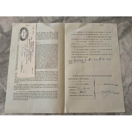 642 - John Sewell Charlton Athletic Football Contract: John made 185 appearances for the Addicks scoring 5... 