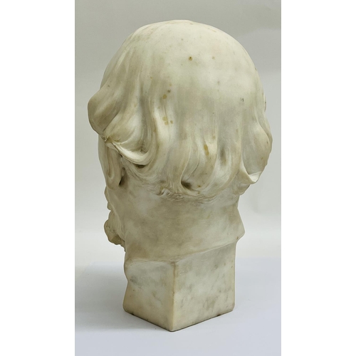 2001 - A Bust of Robert Browning by his son Robert Barrett Pen Browning, made in Pentelicus Marble in 1886 ... 