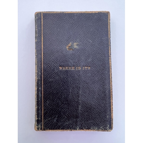 2012 - Robert Browning address book containing names and addresses for friends and acquaintances including ... 