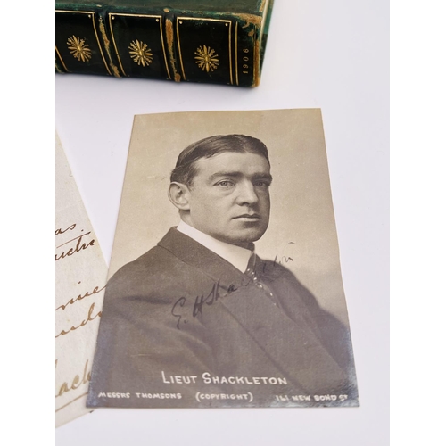 2034 - A copy of Robert Browning's Poetical works dated 1906, by Smith and Elder, presented to RB Settlemen... 