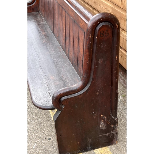 2062 - The Browning family pew from the York street chapel, and used in the Browning Street Church, pew num... 