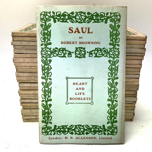 2064 - Saul by Robert Browning, 26 paper backed Copies by H.R.Allenson, Heart and Life Booklets.