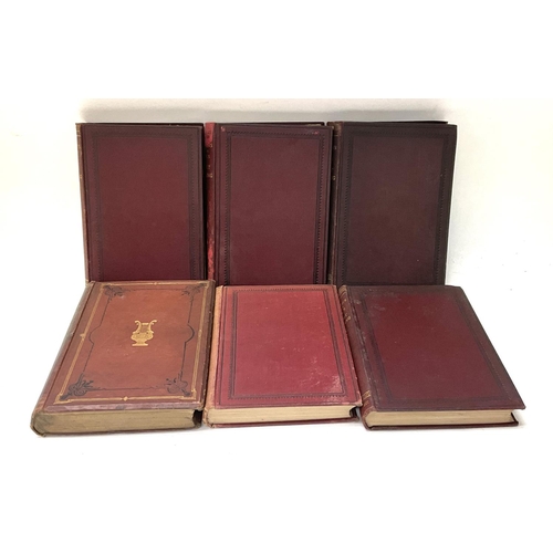 2071 - 6 canvas bound editions titled Selections from the Works of Robert Browning, published by Smith, Eld... 