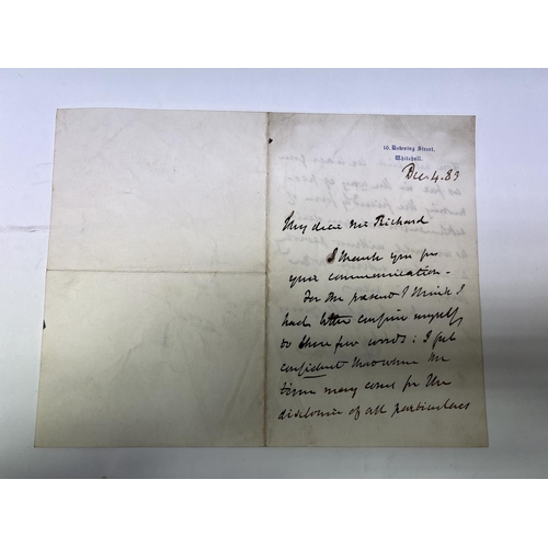 2075 - William Gladstone Autograph Letter Signed as Prime Minister 