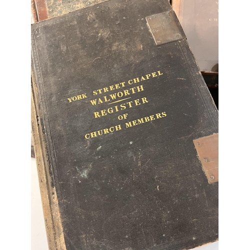 2080 - A rather unique Collection of hand written Ledgers and documents from the York street chapel Dated F... 