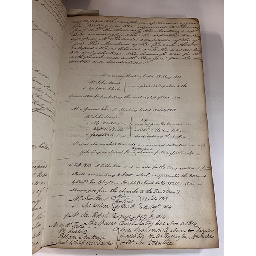 2080 - A rather unique Collection of hand written Ledgers and documents from the York street chapel Dated F... 