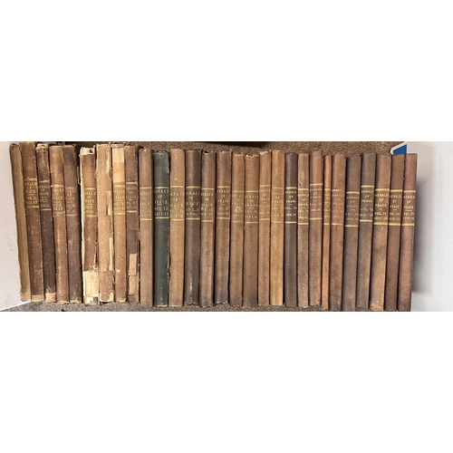 2088 - The Herald of Peace, volumes 1-33 dating from 1850 to 1915. (Missing volumes 4,11,22,26). Canvas bou... 