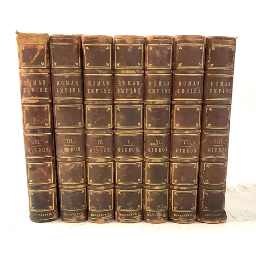 2099 - The History of the Decline and Fall of the Roman Empire. 7 of 8 volumes, volumes 1 missing. GIBBON, ... 