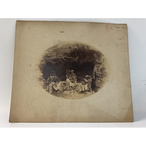 2109 - An early photograph from Crete, with inscription to the reverse, set to me by Mrs Stillman dated Kha... 