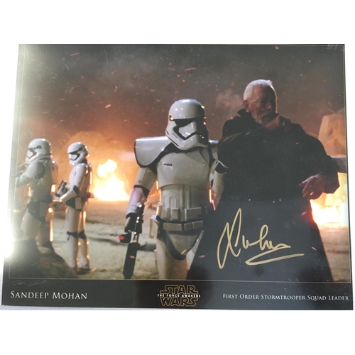 106 - A Collection of Signed Star Wars Figures And Pictures including David Prowse. Kenny Baker etc.