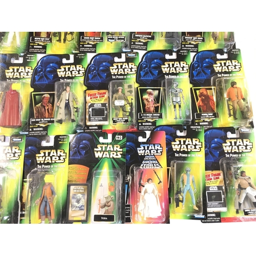 109 - A Box Containing a Collection of Carded Star Wars Power of the Force Figures.Blisters Coming Away fr... 