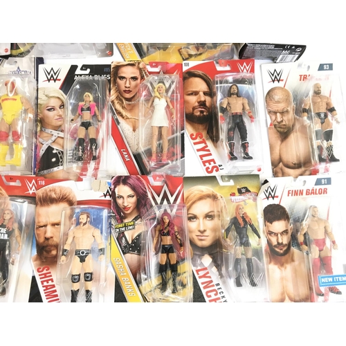 117 - A Collection of 17 Boxed WWE Figures. Including Elite.