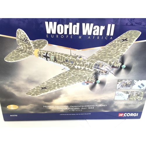 127 - A Boxed Corgi Heinkel HE 111 H-6. #AA33702 1:72 Scale.