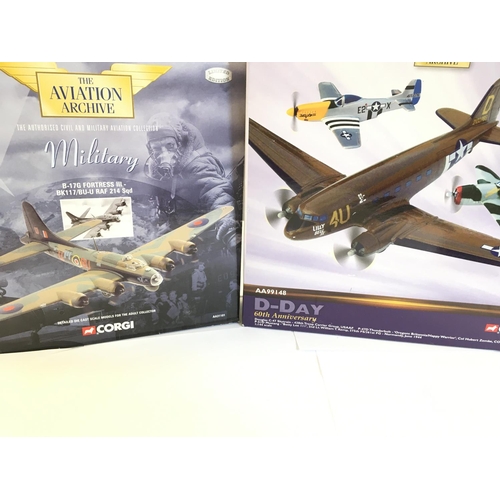 137 - A Boxed Corgi B-17G Flying Fortress III #AA31101 and a Douglas Skytrain (D-Day) C-47 #AA99148 both 1... 