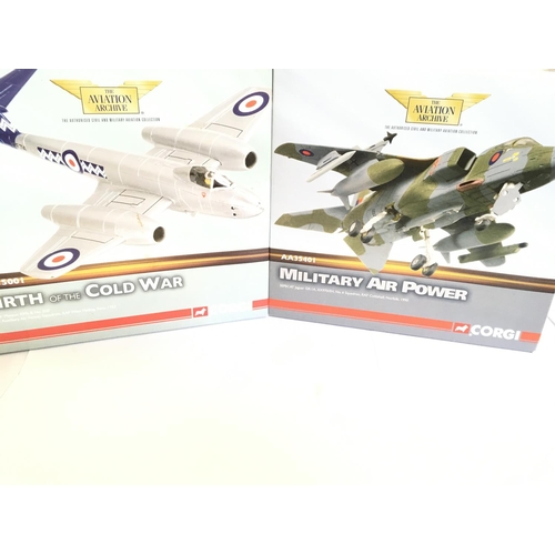 139 - A Boxed Corgi Gloster Meteor #AA35001 and a Sepecat Jaguar #AA35401.(2)