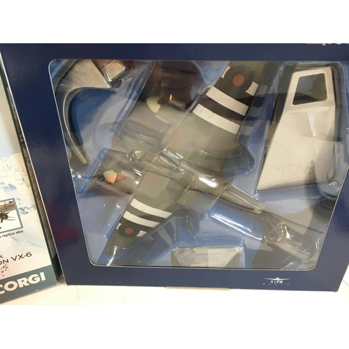 140 - A Boxed Corgi Douglas R4D-5 #AA30002 and a DH Mosquito #AA32802.(2)