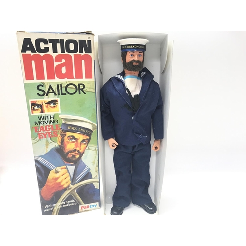 15 - A Boxed Palitoy Action Man Sailor with Eagle Eyes.