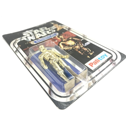 2 - A Vintage Star Wars Palitoy 1977 Carded C3PO. One of the first 12 Figures released.