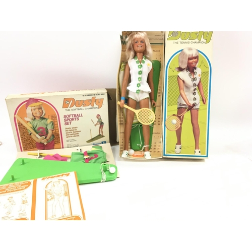 20 - A Boxed Kenner Dusty the Tennis Champion and Softball Set.