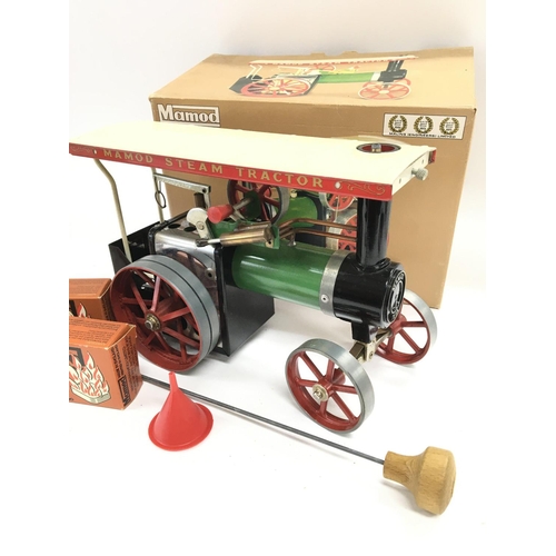 22 - A Boxed Mamod Steam Tractor.