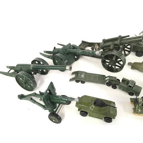 220 - A Collection of Playworn Military Die-Cast Including Britainâs. matchbox. lone Star.