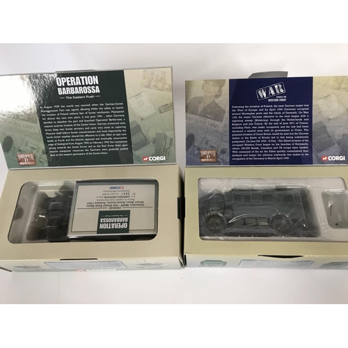 231 - 4 x corgi world war 2 limited edition tanks and military vehicles.