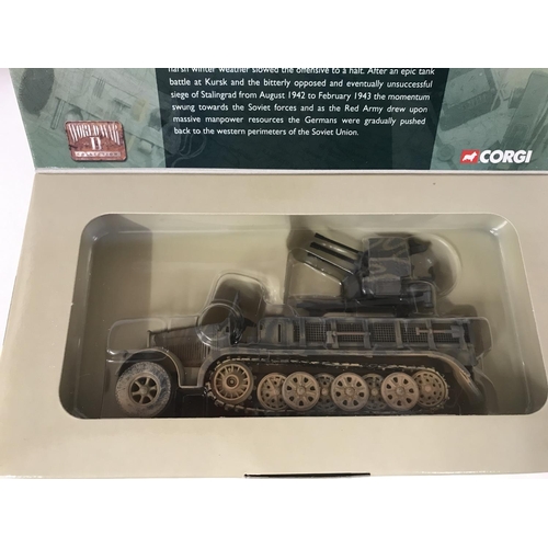 234 - 3 x corgi world war 2 collection military vehicles.