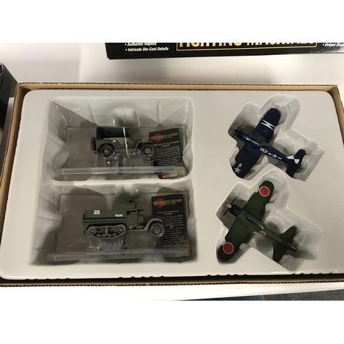 241 - 3 x corgi showcase collection fighting machines die cast models.