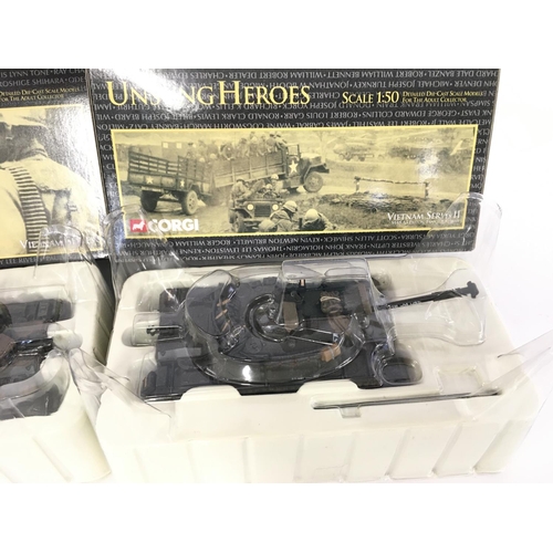 243 - 2 X Boxed Corgi Vietnam Series Die-Cast. M48 A3 Tanks U.S. Army and USMC.