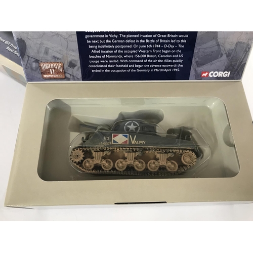 249 - Collection of various Corgi die cast military vehicles including Sherman tank and Bedford troop carr... 