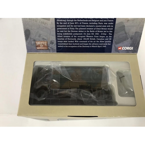 249 - Collection of various Corgi die cast military vehicles including Sherman tank and Bedford troop carr... 