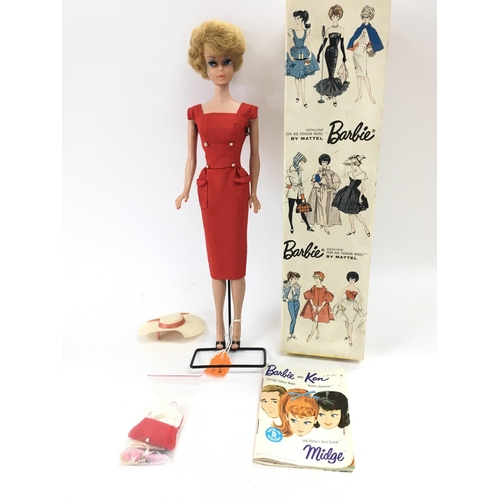 26 - A Boxed Vintage Barbie From 1962 #850 Ash Blonde. Bubble Cut.