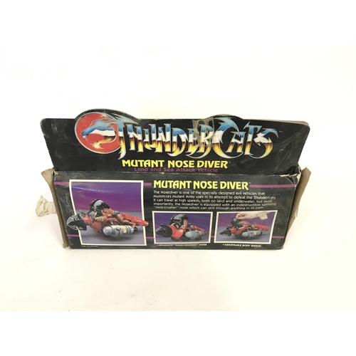 262 - A Thundercats Hovercat boxed (worn) and a Thundercats Mutant Nose Diver boxed (worn).