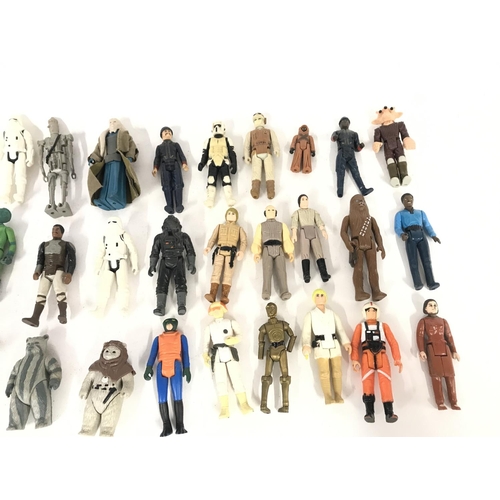 277 - Collection of various Star Wars figures including c3p0 and Luke skywalker etc