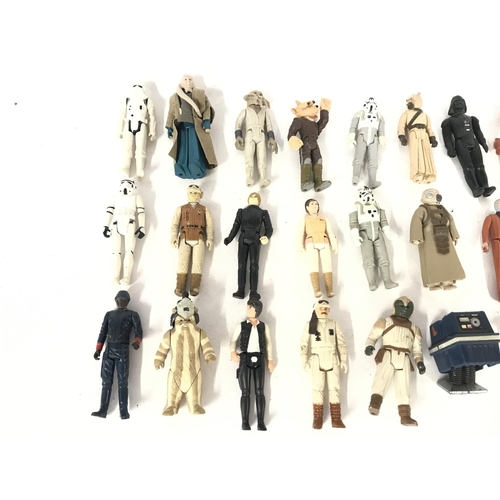 282 - Collection of various Star Wars figures including Power droid and trooper.