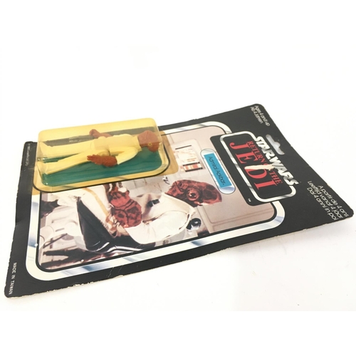 290 - A Vintage Star Wars Return Of The Jedi Admiral Ackbar. Yellowing To Blister. Slight damage to card.