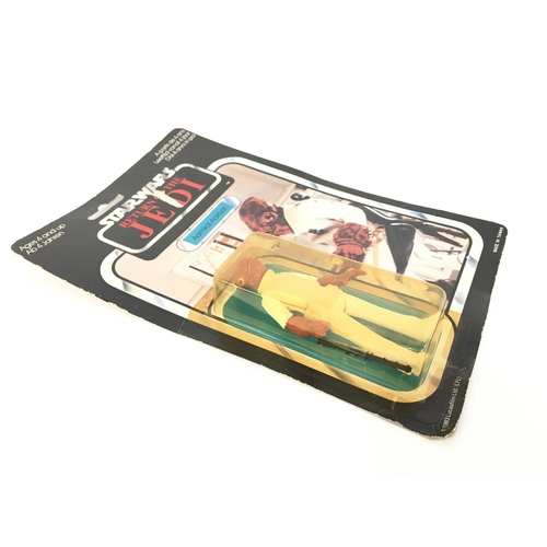 290 - A Vintage Star Wars Return Of The Jedi Admiral Ackbar. Yellowing To Blister. Slight damage to card.