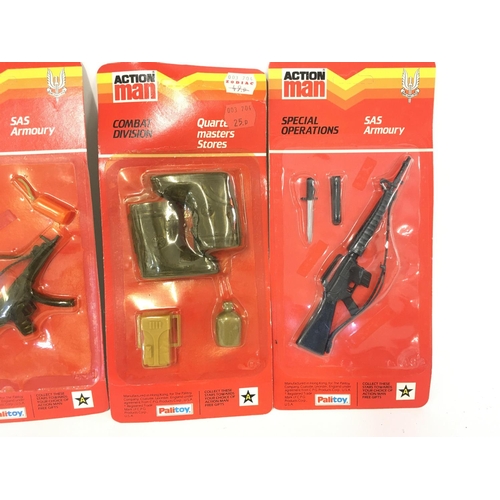 300 - A Collection of 4 palitoy Carded Action Man Accessories Packs.