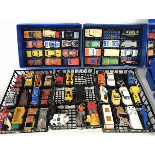 304 - Large collection of various playworn matchbox cars.