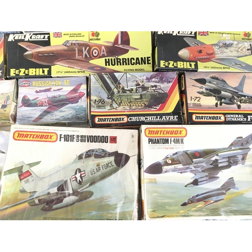 308 - A Collection of Model Kits including Airfix. Matchbox.