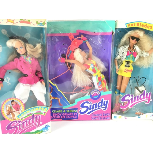 31 - 4 X Boxed Sindys including Showjumper. Climbing Hot Blades and Free wheelin.(4)