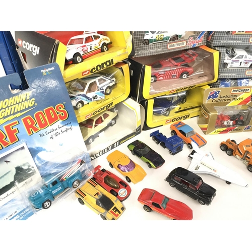 316 - A Collection of Boxed And Playworn Die-Cast including Matchbox. Corgi etc.