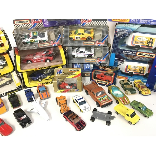 316 - A Collection of Boxed And Playworn Die-Cast including Matchbox. Corgi etc.