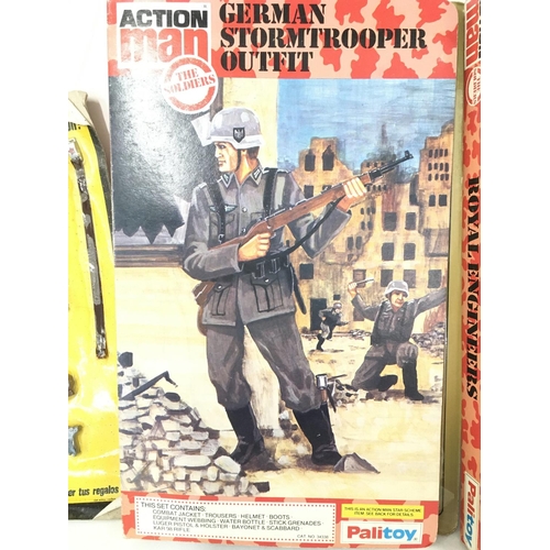 321 - A Carded Action ManGerman Storm Trooper Outfit (Stars Have Been Cut Out) a Empty Royal Engineers out... 